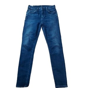 C Of H Jeans 26 Rocket High Rise Skinny Med Blue Whiskered Denim Pants. …